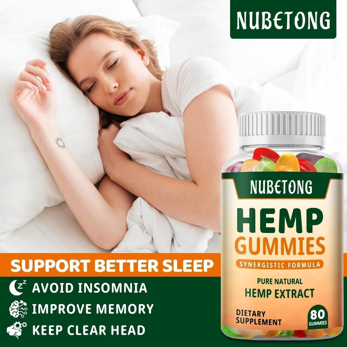 Organic Hemp Gummies Supplement X242