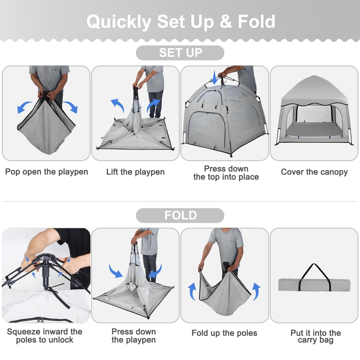 Baby Playpen with Canopy M347058