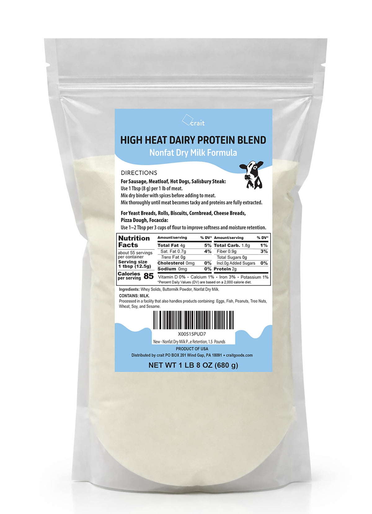 Nonfat Dry Milk Powder 1.5 Pounds C935