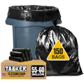 55-60 Gallon Heavy Duty Black Trash Bags 150 Bags T682065