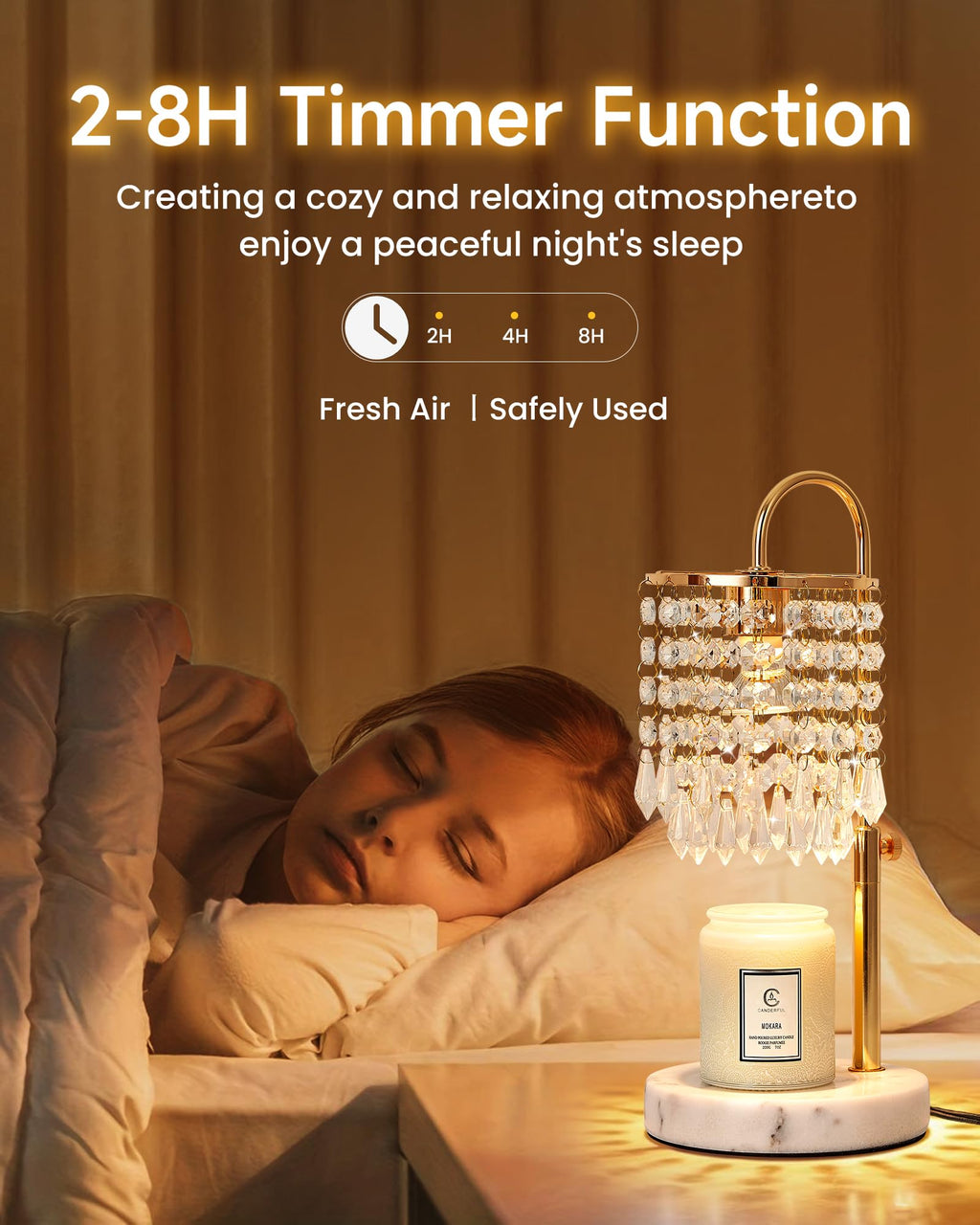Candle Warmer Lamp with Timer Dimmer and 3 Bulbs W487151