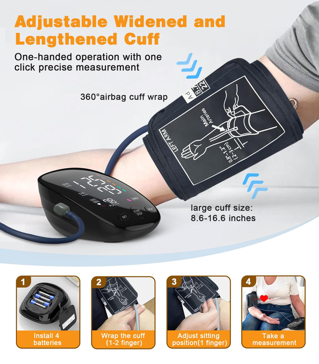 Upper Arm Blood Pressure Monitor with Dual User 240 Memory Sets R76519