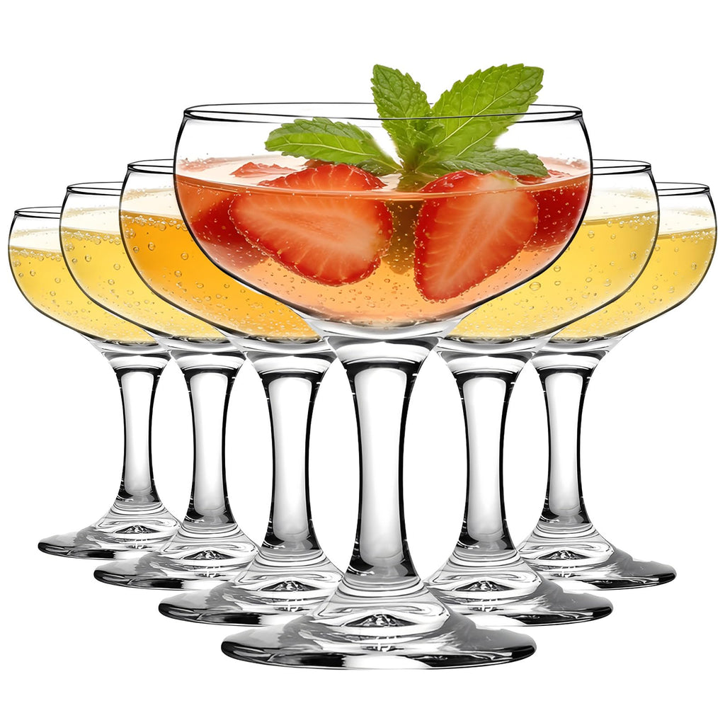 Clear 5.07 oz Stemmed Cocktail Glasses Set of 6 M285130