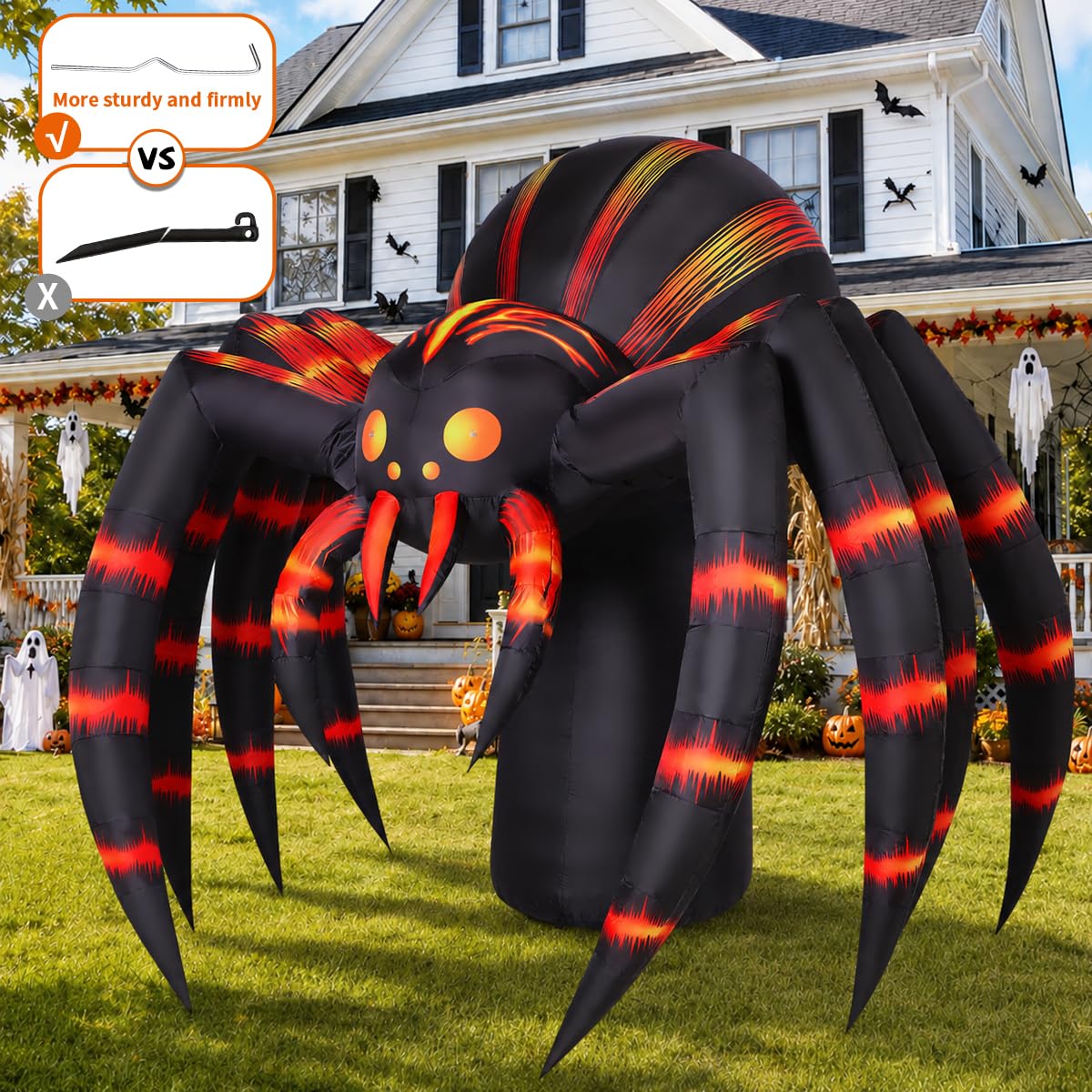 7FT Halloween Inflatables Yard Decor with LEDs R7396