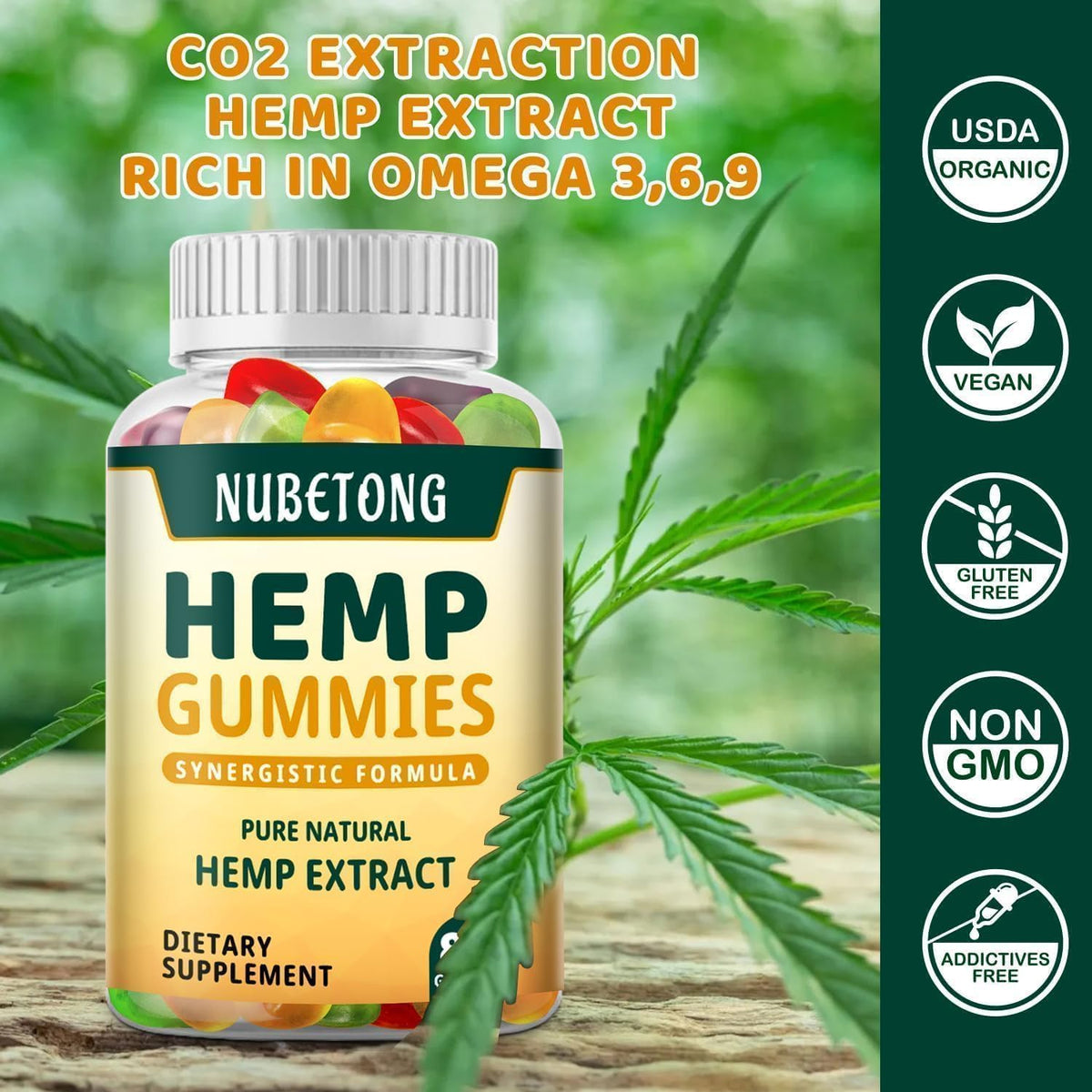 Organic Hemp Gummies Supplement X242