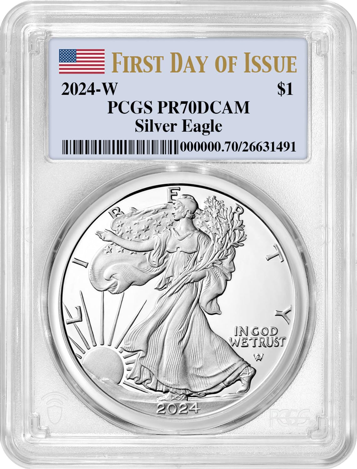 2024 American Silver Eagle PR70DCAM Y869050