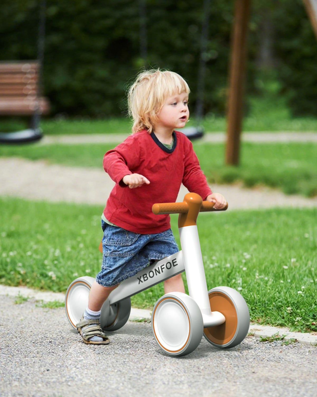 10-24 Month No Pedal Balance Bike with 4 Wheels I5400