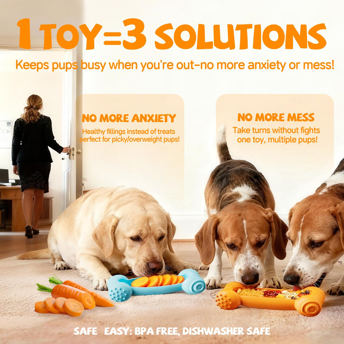 2-Pack Slow Feeder Chew Toy S5721