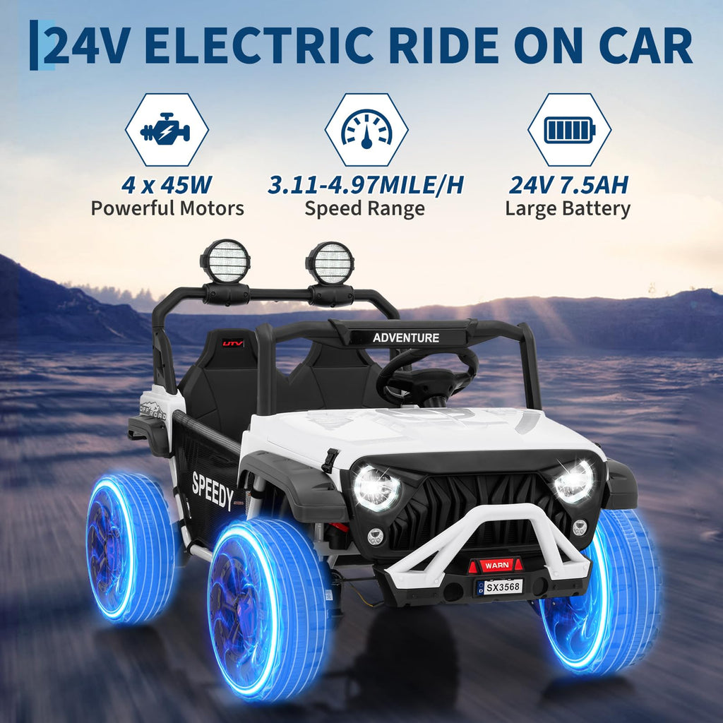 24V 4WD Electric Car 2 Seater UTV with Remote Control B290239