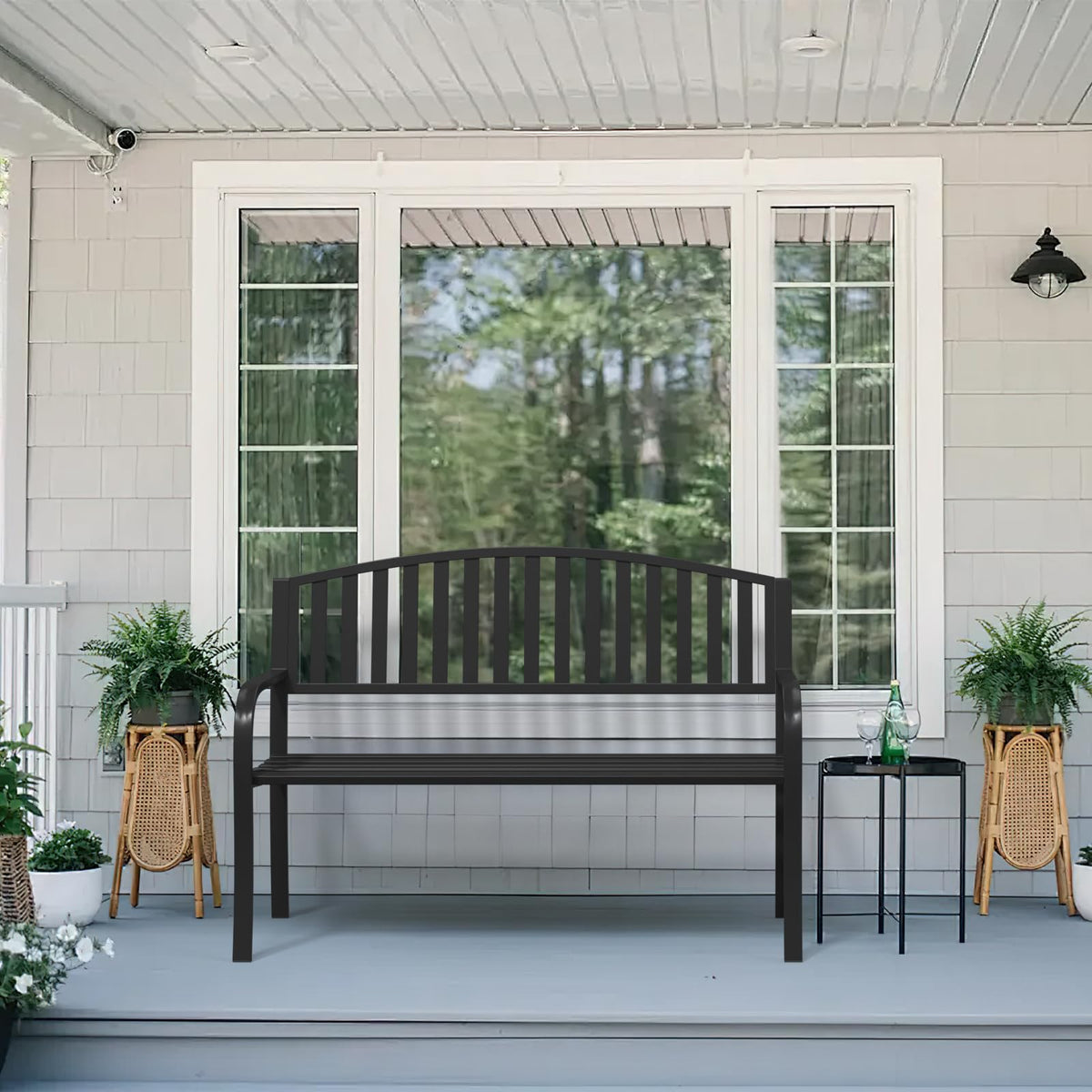 50" Anti-Rust Weatherproof Outdoor Bench T498