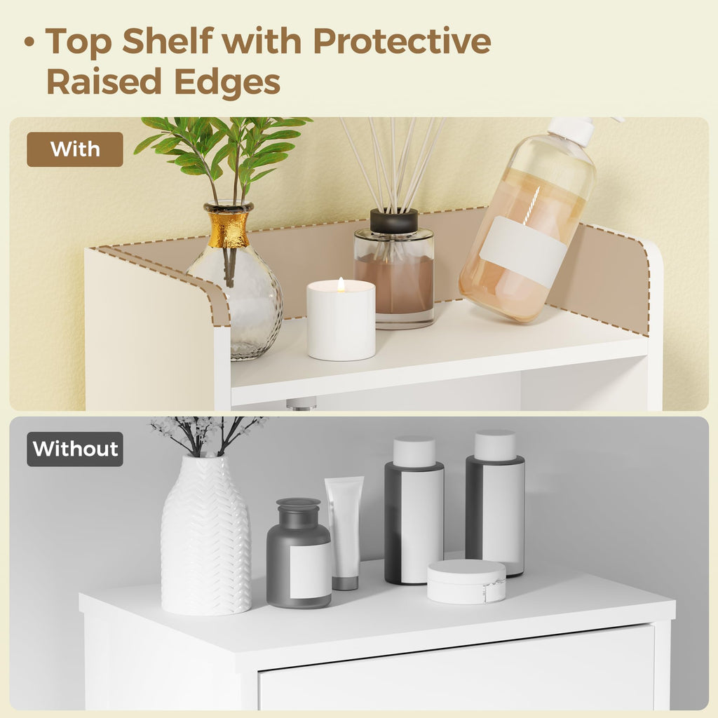 White 2 Door Bathroom Storage Cabinet X78239