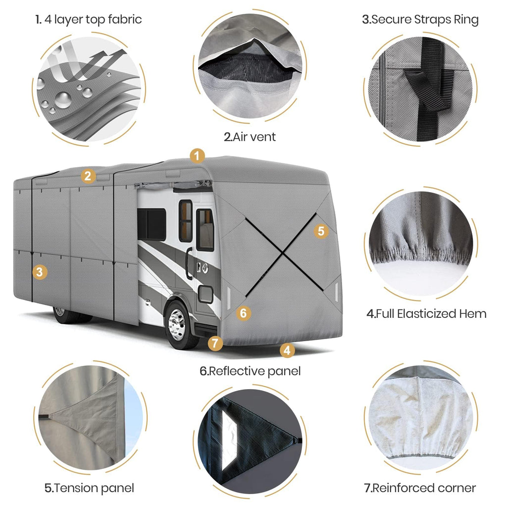 33-37ft 9 Layers Class A RV Cover D204