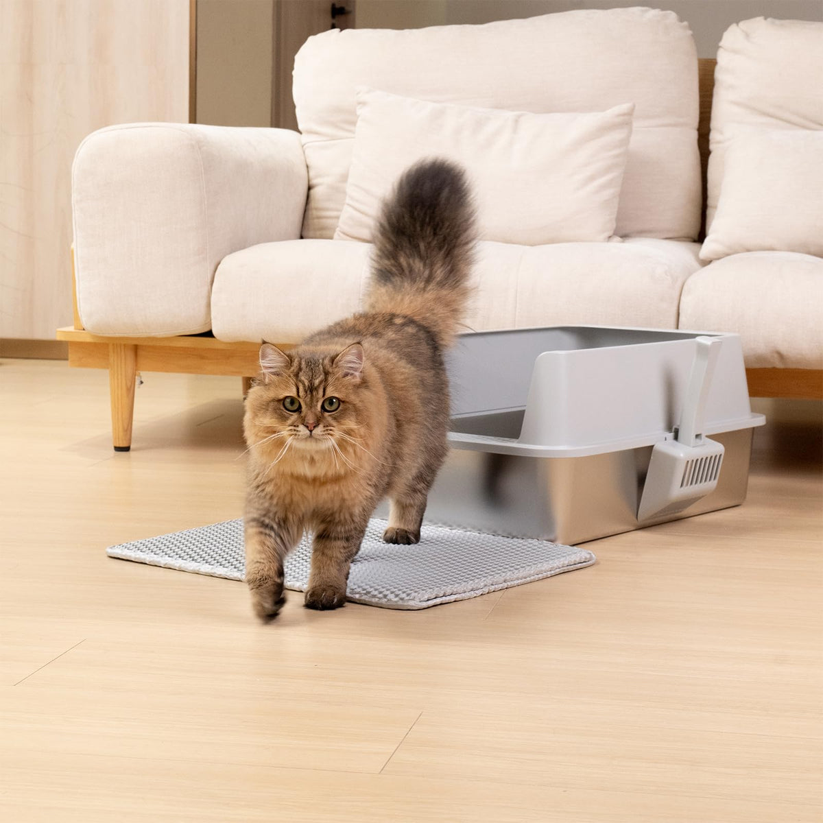 Stainless Steel XL Litter Box with Lid G296198