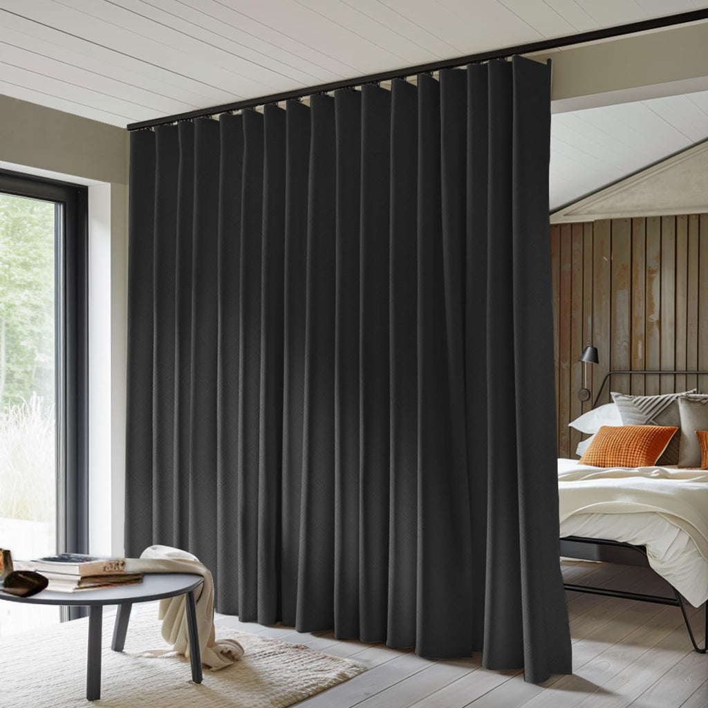 Blackout Thermal Insulated Room Divider Curtain Panel 8.3 ft x 7 ft U458592