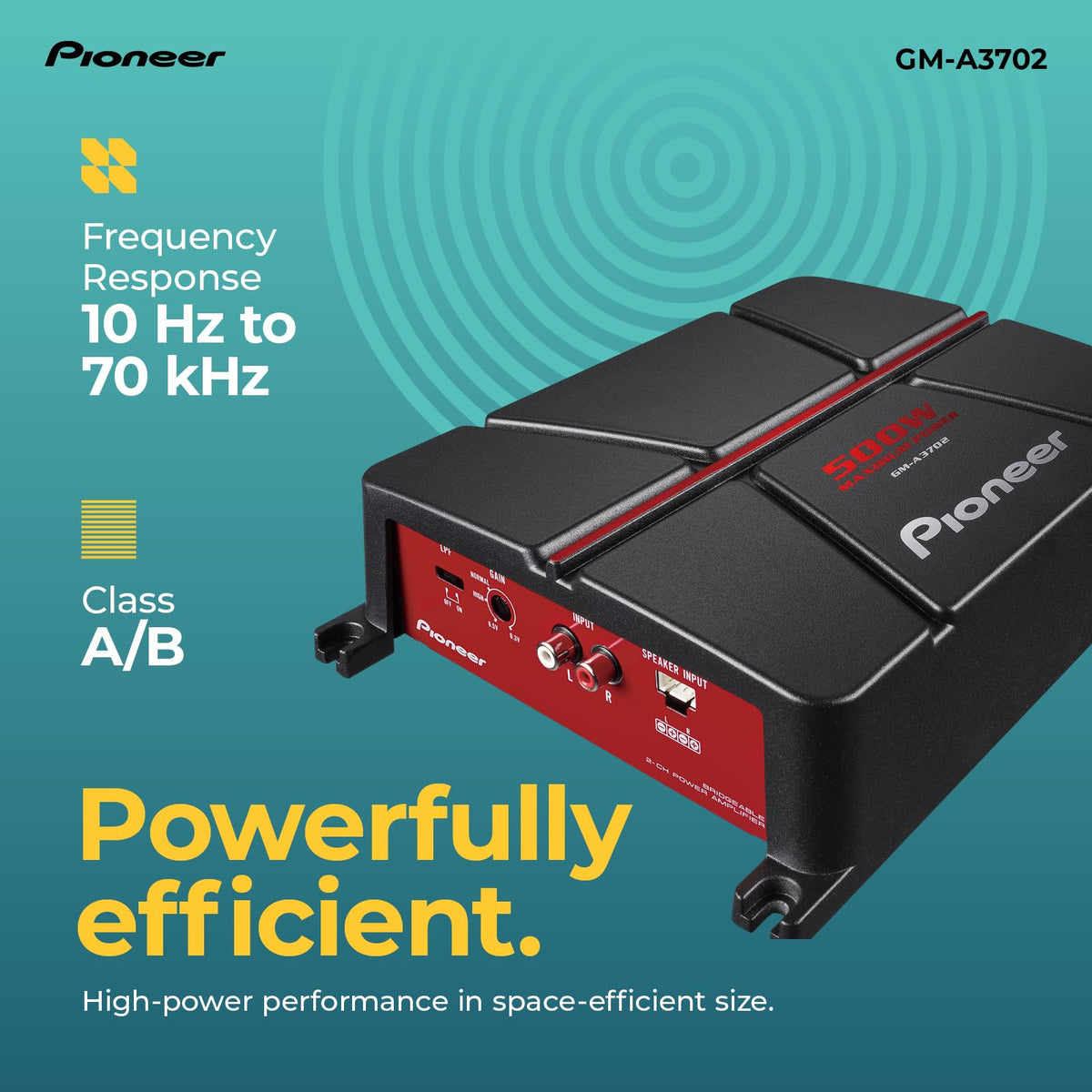 500W Max Class AB 2-Channel Car Amplifier Q651811