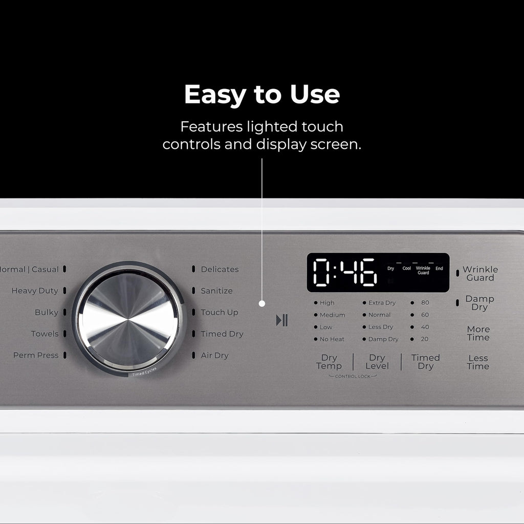 7.0 cu. ft. Front Load Electric Dryer - White S74317