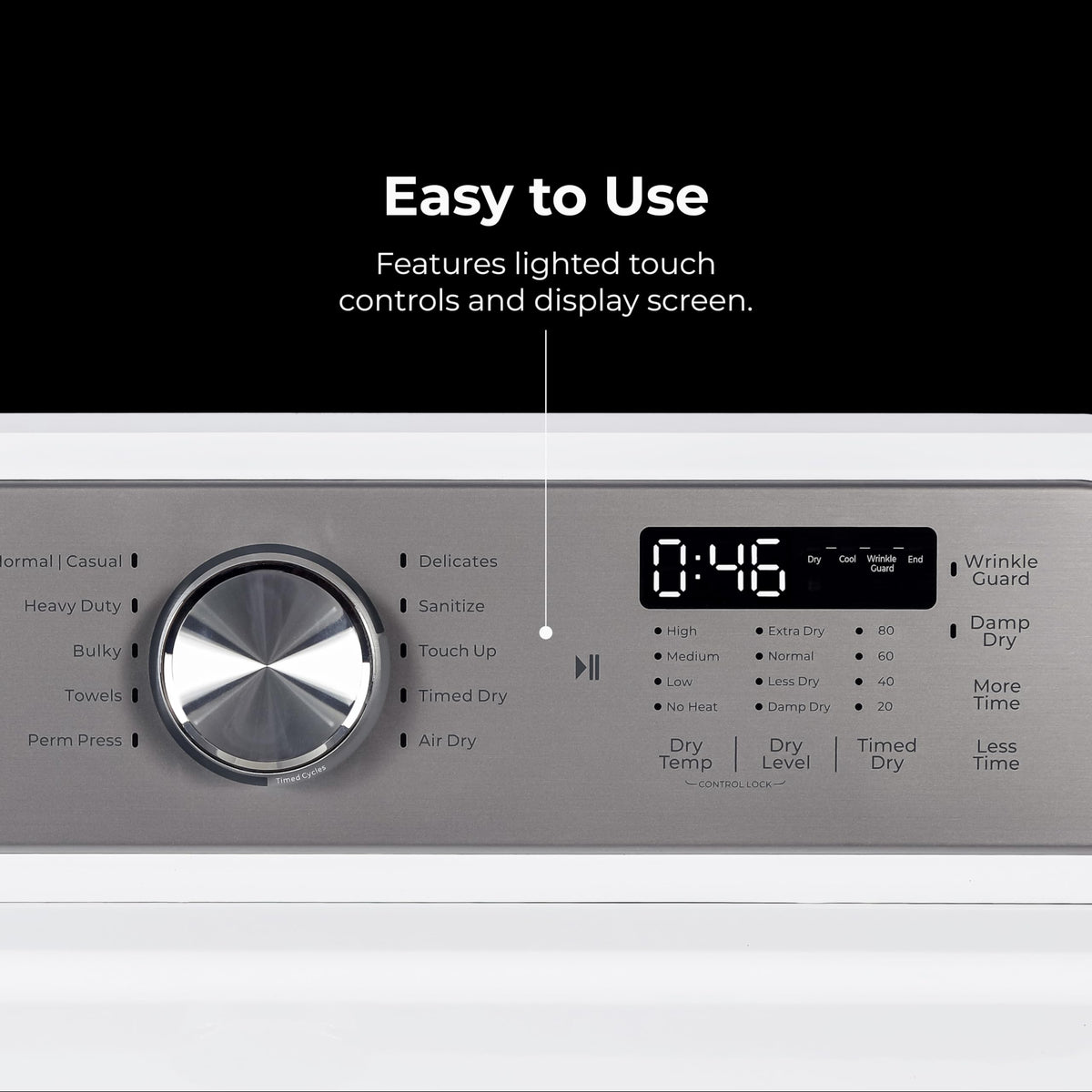 7.0 cu. ft. Front Load Electric Dryer - White S74317