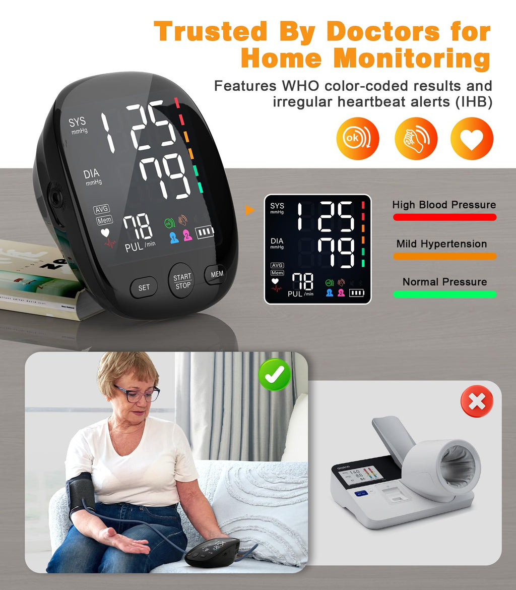 Upper Arm Blood Pressure Monitor with Dual User 240 Memory Sets R76519