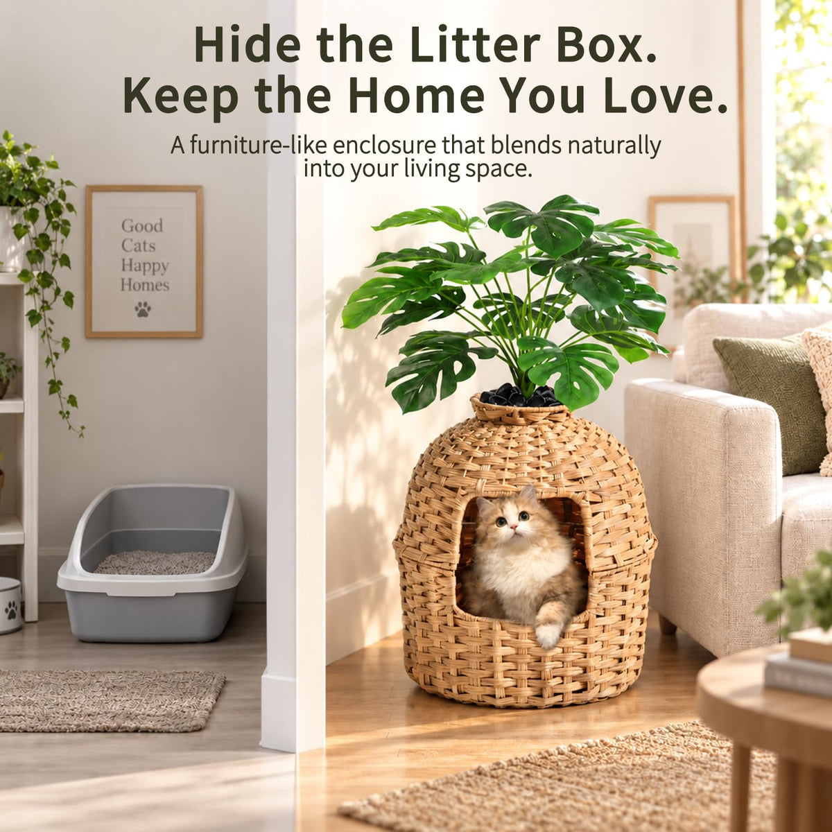 Cat Litter Box Enclosure A851501