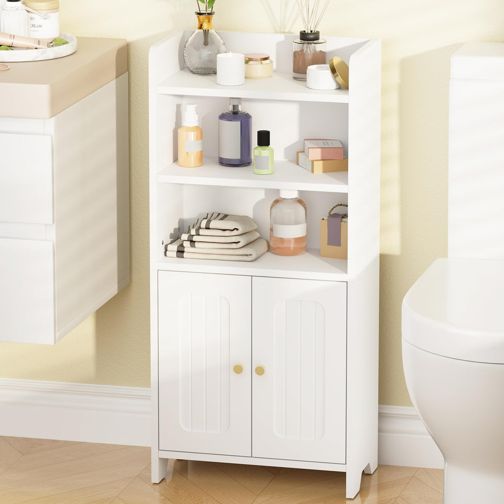 White 2 Door Bathroom Storage Cabinet X78239