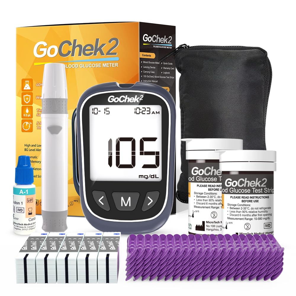 Blood Glucose Monitor Kit 100 Strips & Lancets Y552091