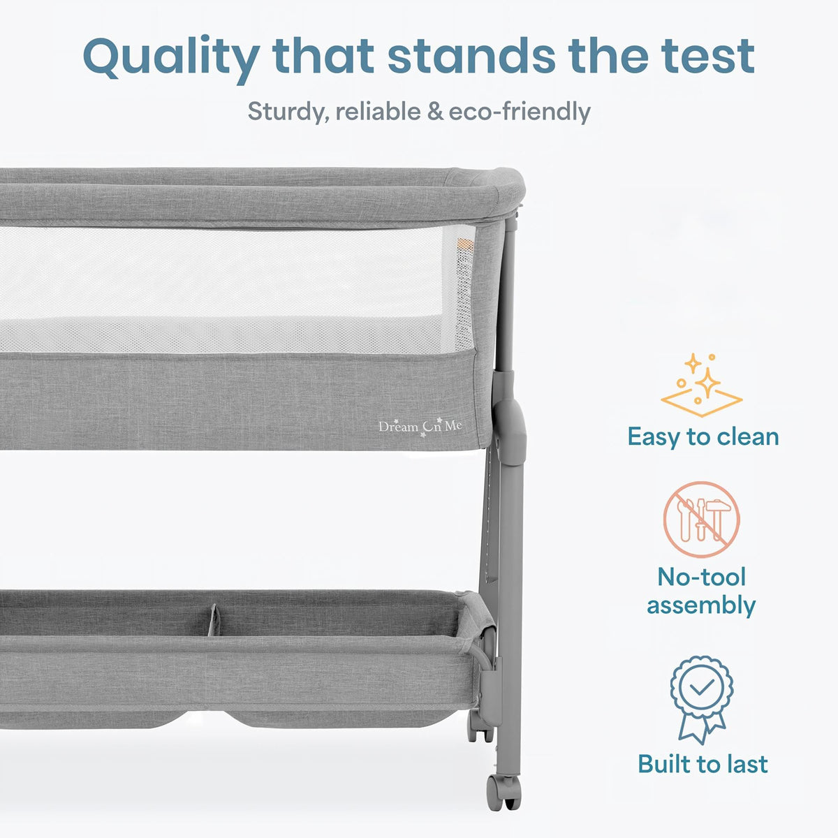Foldable Portable Bassinet - Gray C2388