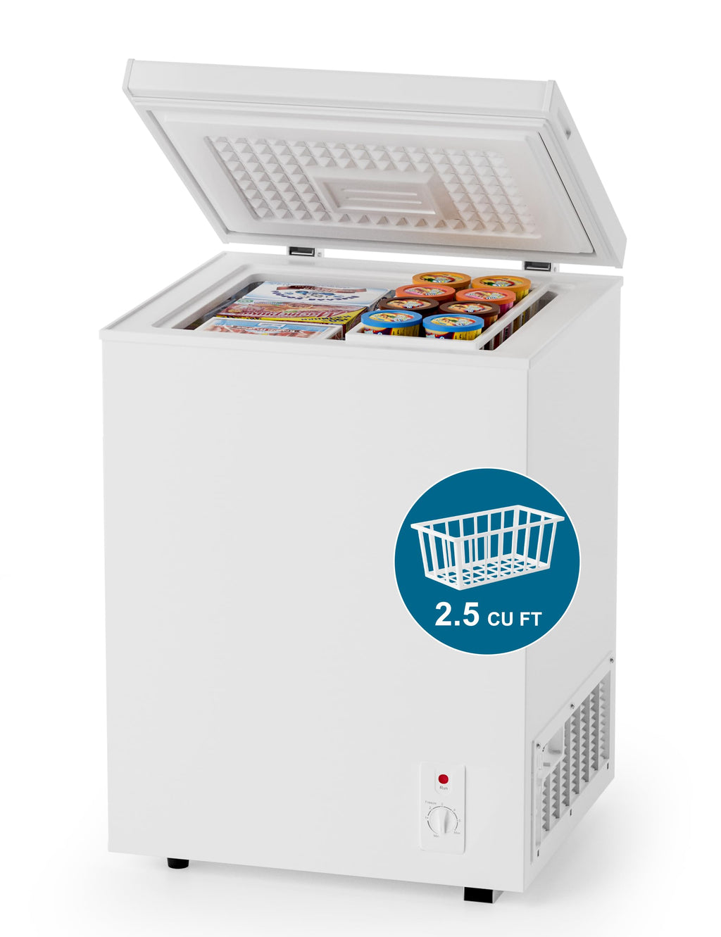 2.5 Cu.Ft White Chest Freezer X942
