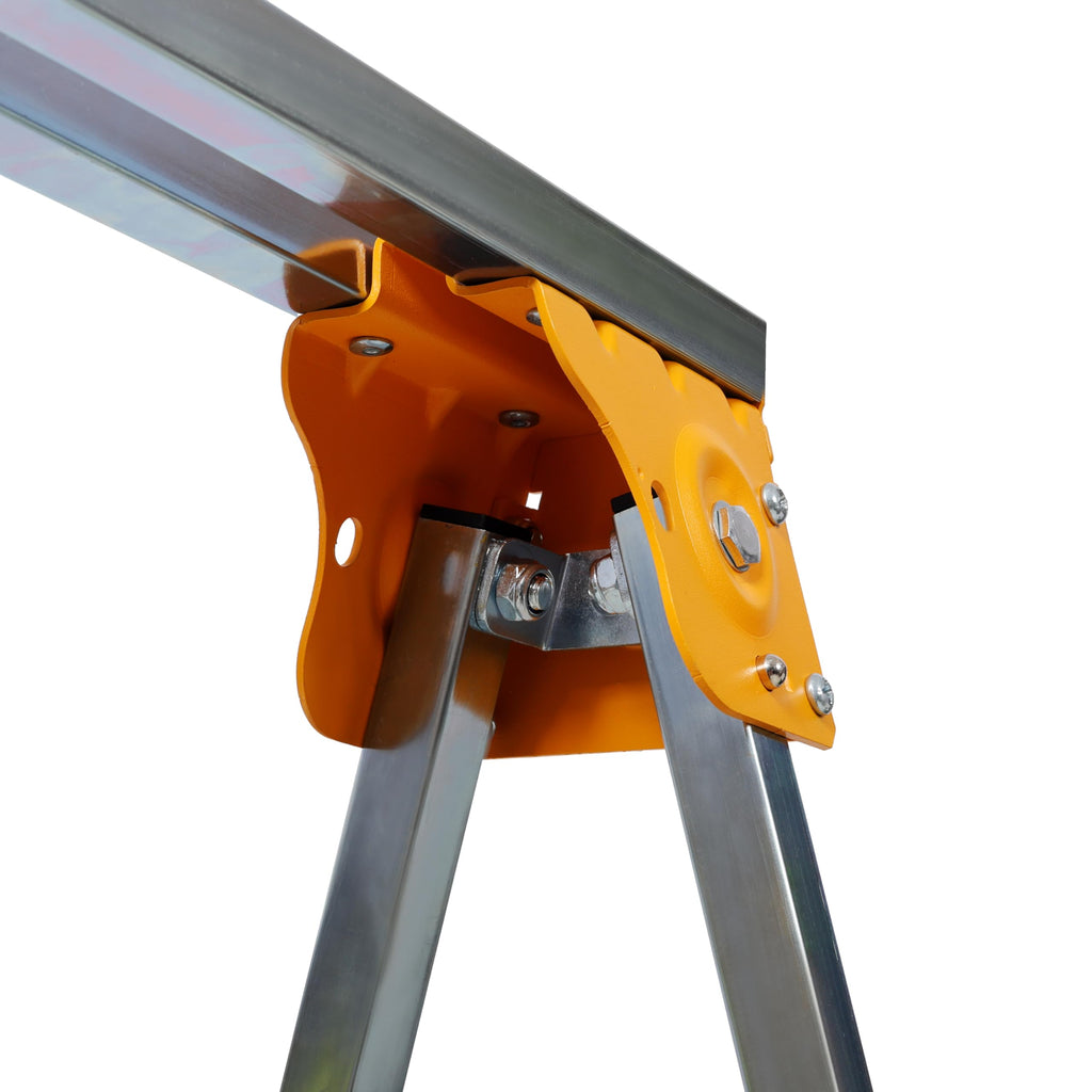 2 Pack Adjustable Folding Steel Sawhorses 1000LB R466574