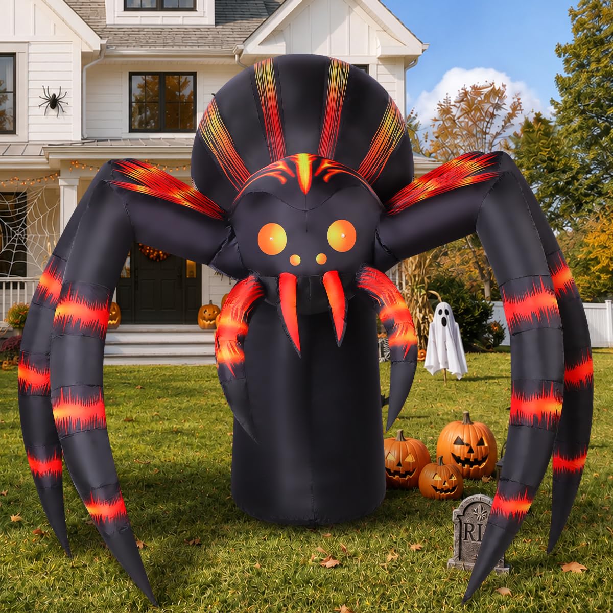 7FT Halloween Inflatables Yard Decor with LEDs R7396
