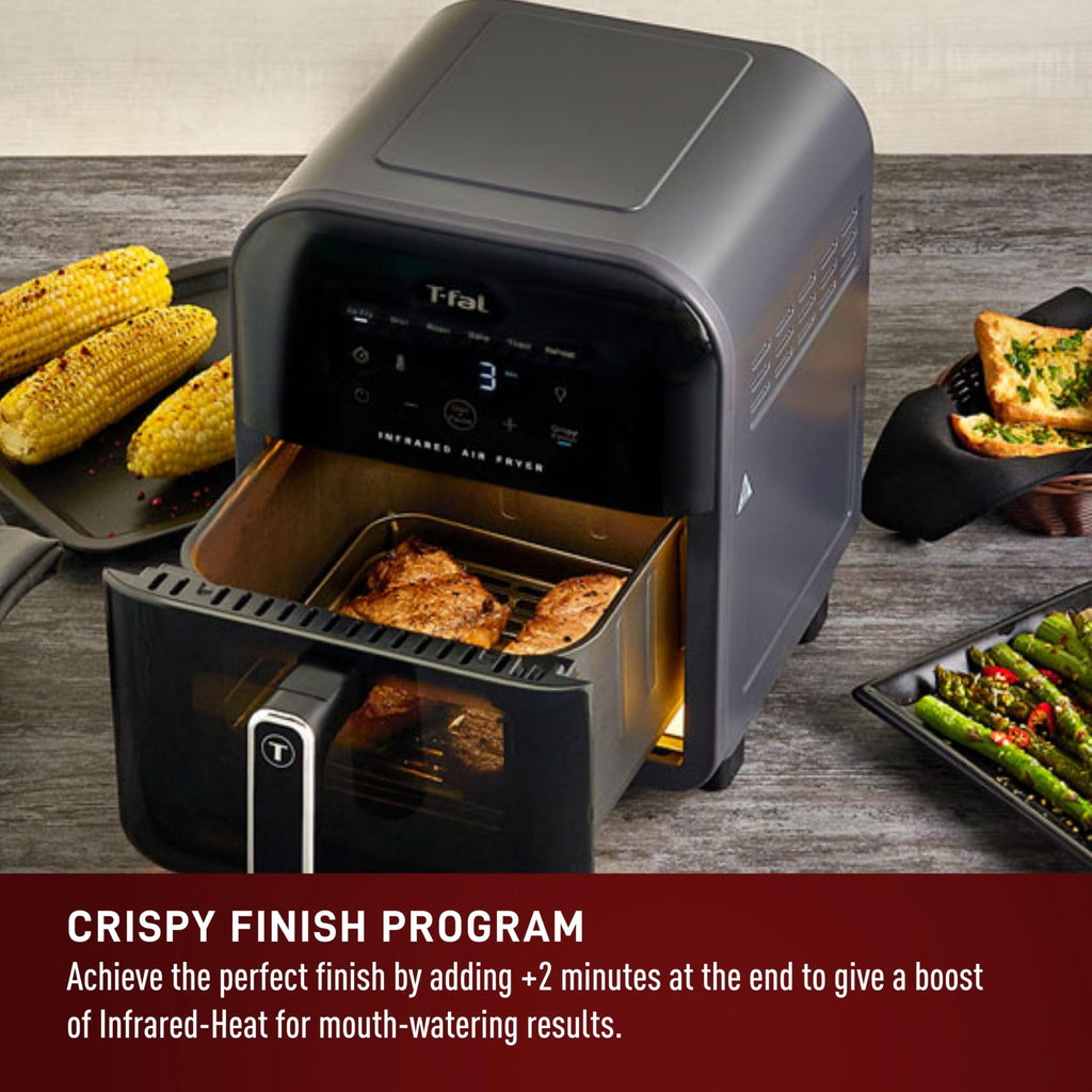 Infrared Air Fryer Toaster Oven Combo, 6 Qt Digital Touch Screen, 1550W, Black I516