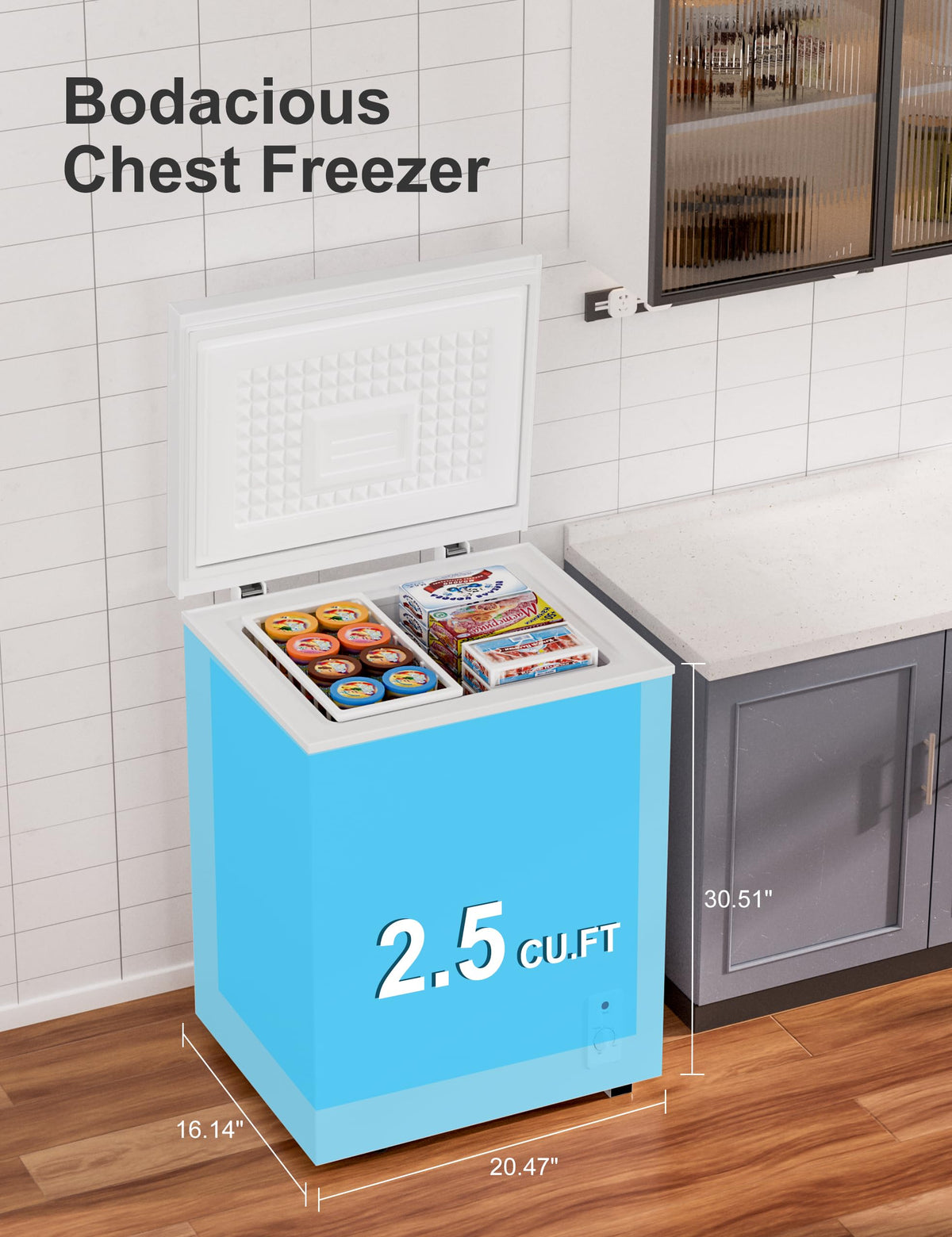 2.5 Cu.Ft White Chest Freezer X942