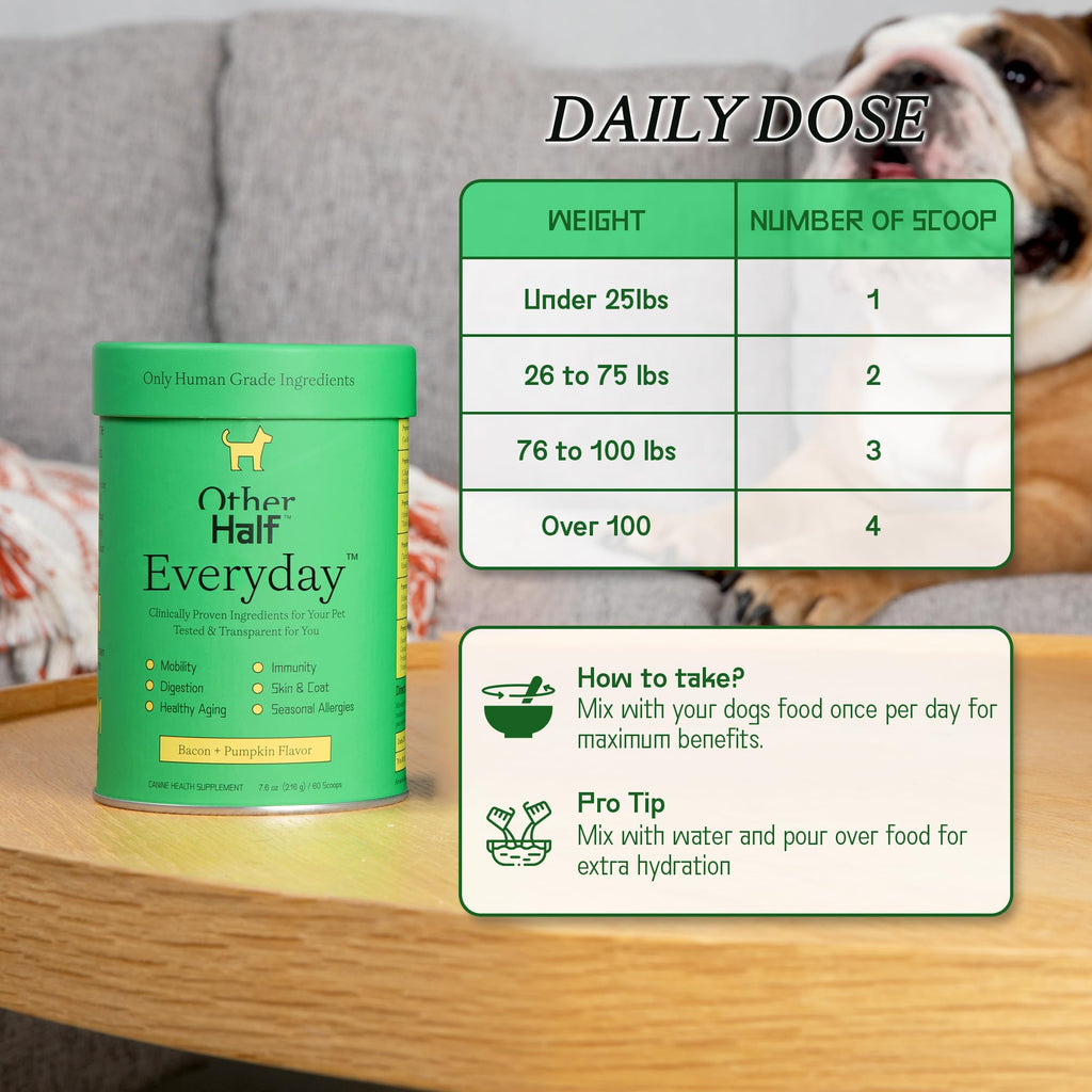 Dog Multivitamin Supplement with Glucosamine Chondroitin Omega 3 Probiotics V24160