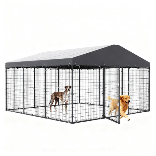 10 x 10 x 6 FT Outdoor Dog Kennel L651411