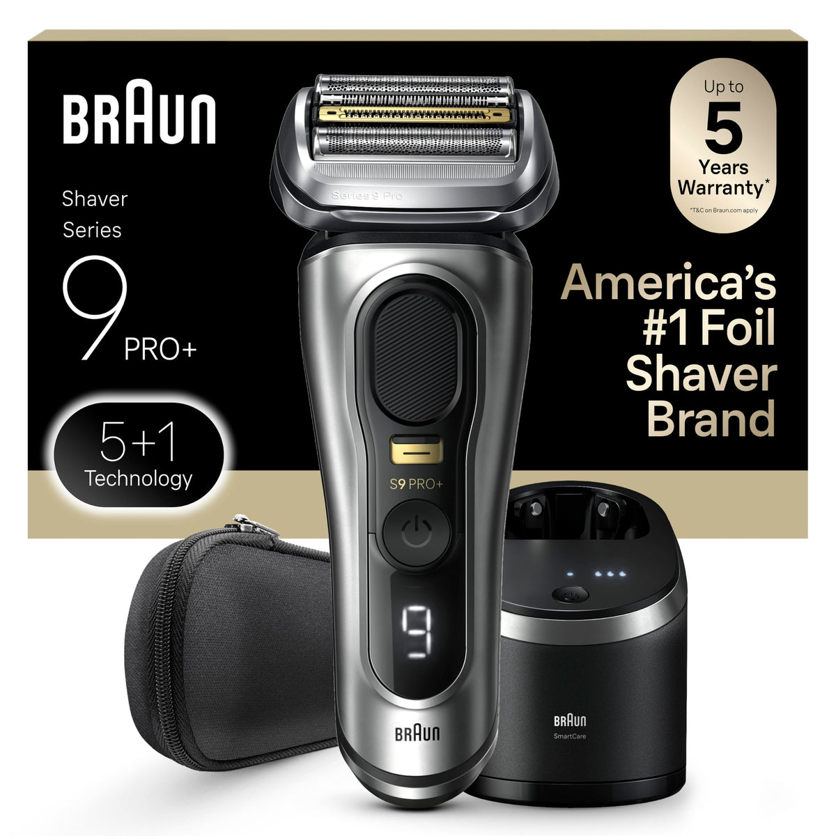 Electric Razor with 5 Shave Elements and Trimmer I904