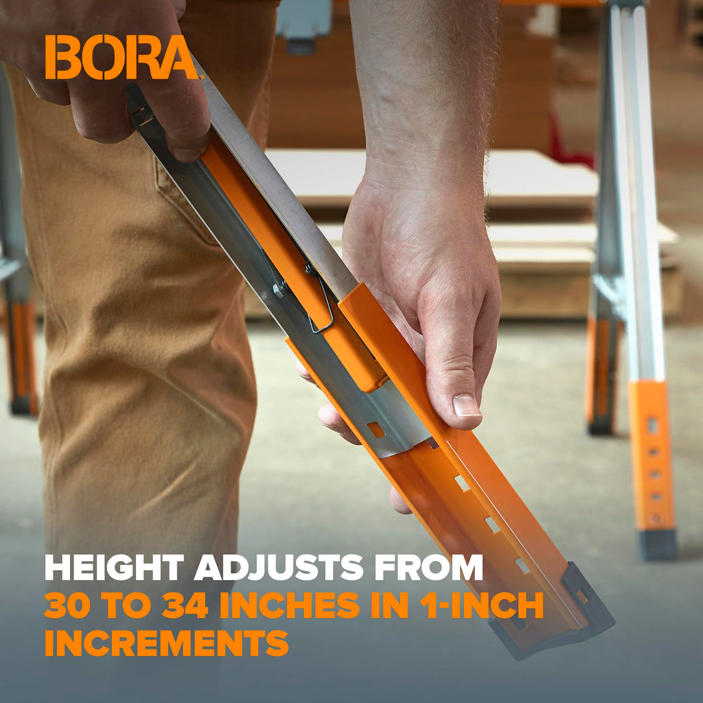 Adjustable Height Folding Sawhorse C366