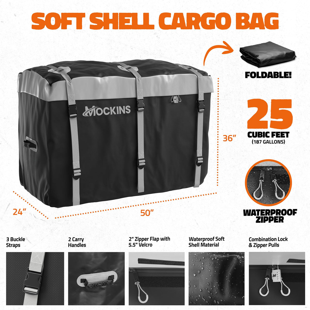 Aluminum Hitch Cargo Carrier & Cargo Bag R7790