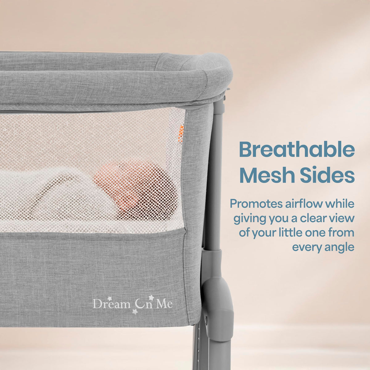 Foldable Portable Bassinet - Gray C2388