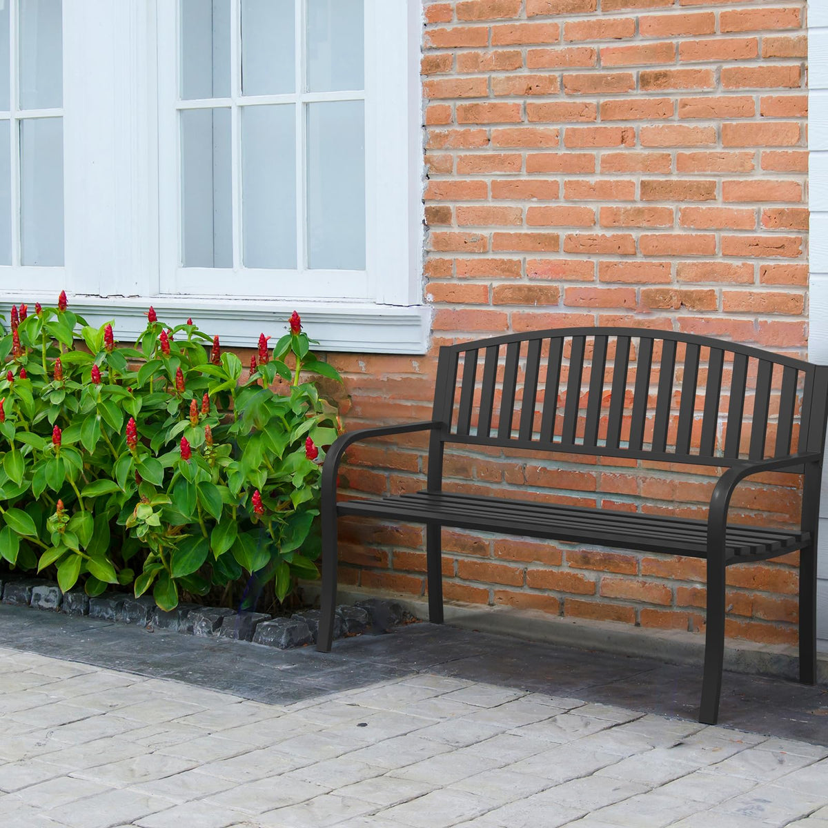 50" Anti-Rust Weatherproof Outdoor Bench T498