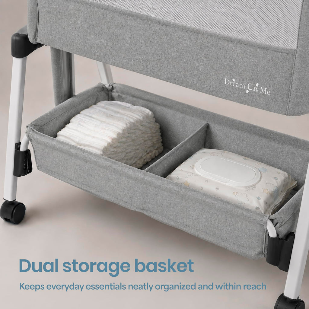 Foldable Portable Bassinet - Gray C2388