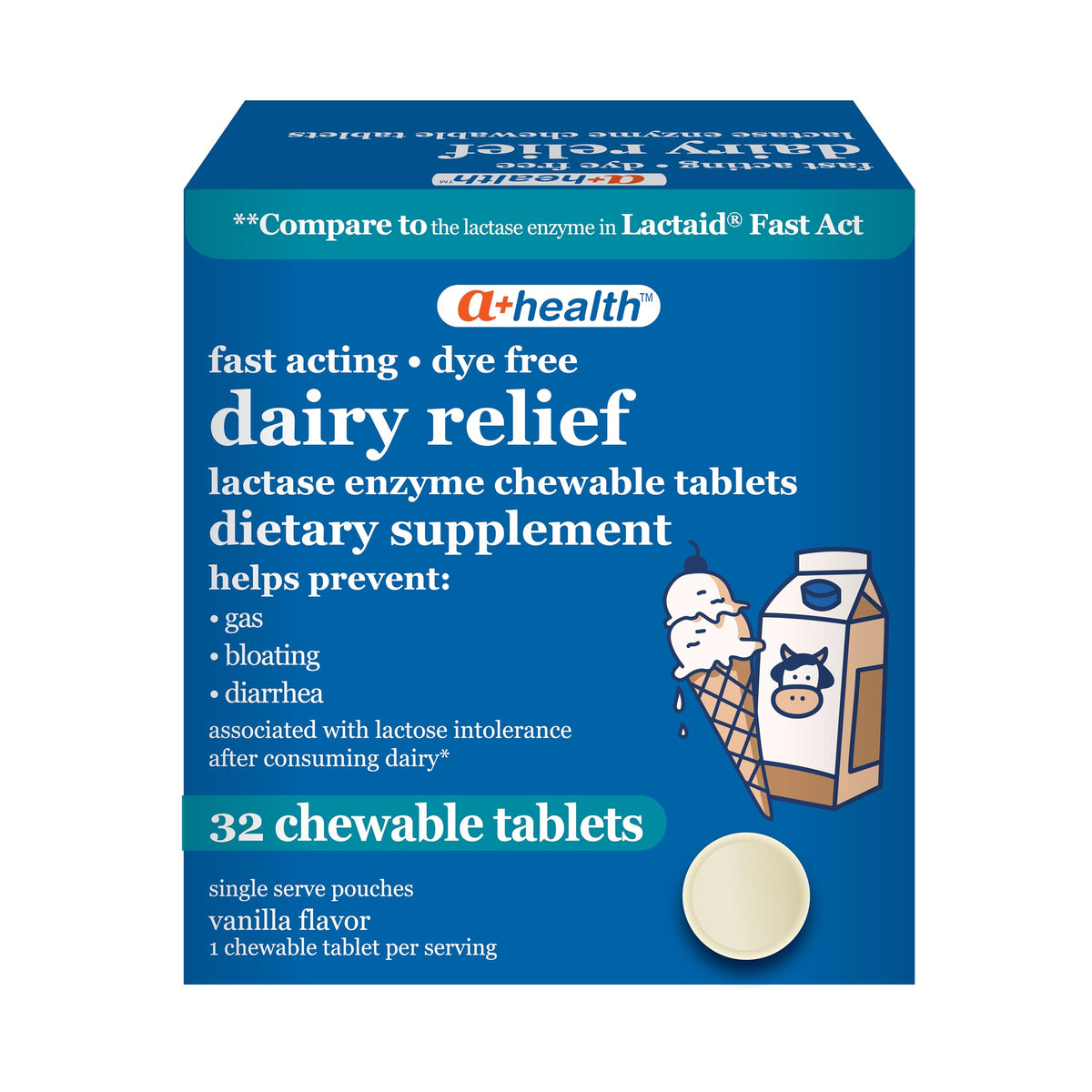 Lactase Enzyme Chewable Tablets 32 Count M9577