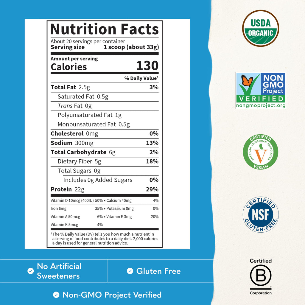 Organic Vegan Vanilla Protein Powder R635310