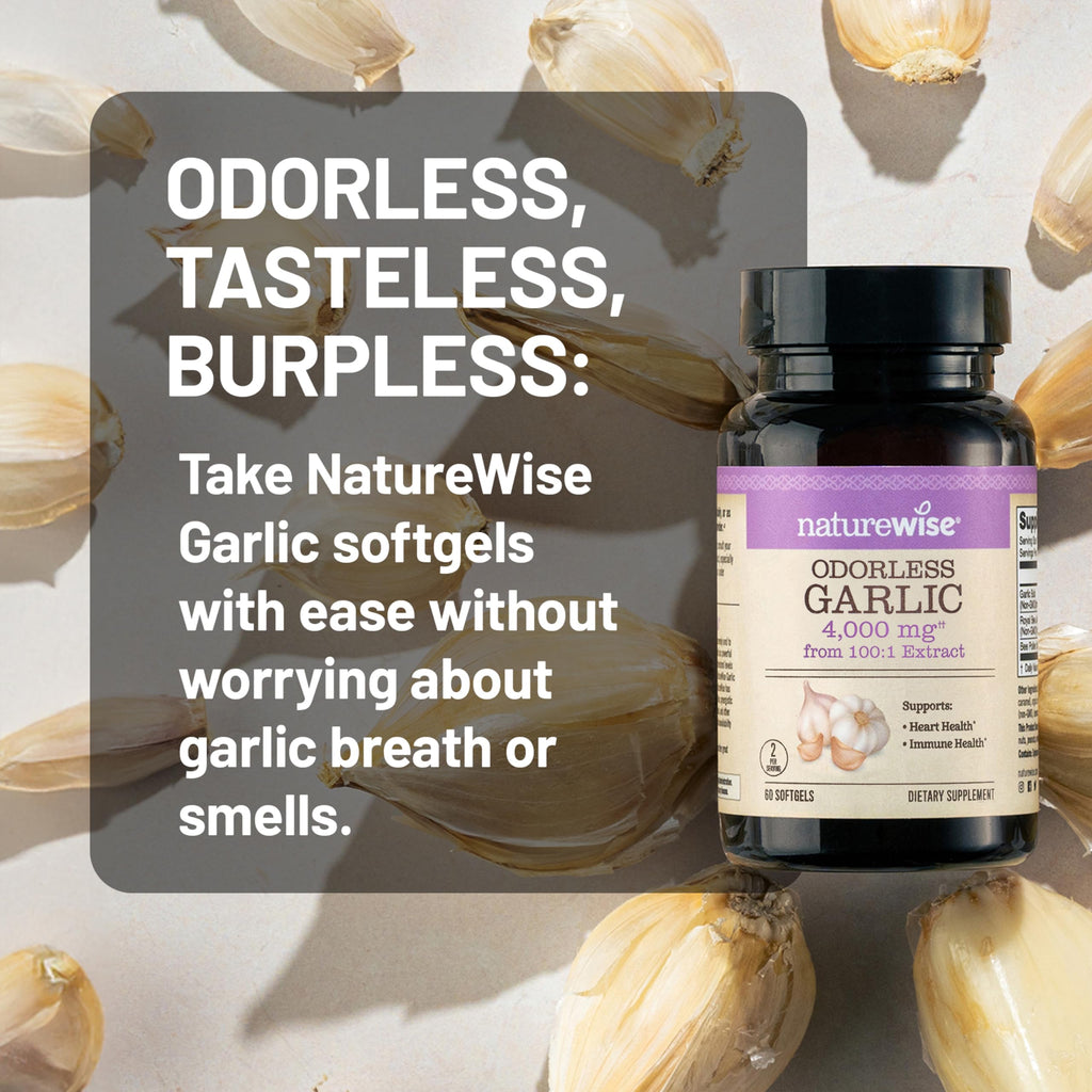 Odorless Garlic Supplement 4000mg 60 Count H8692