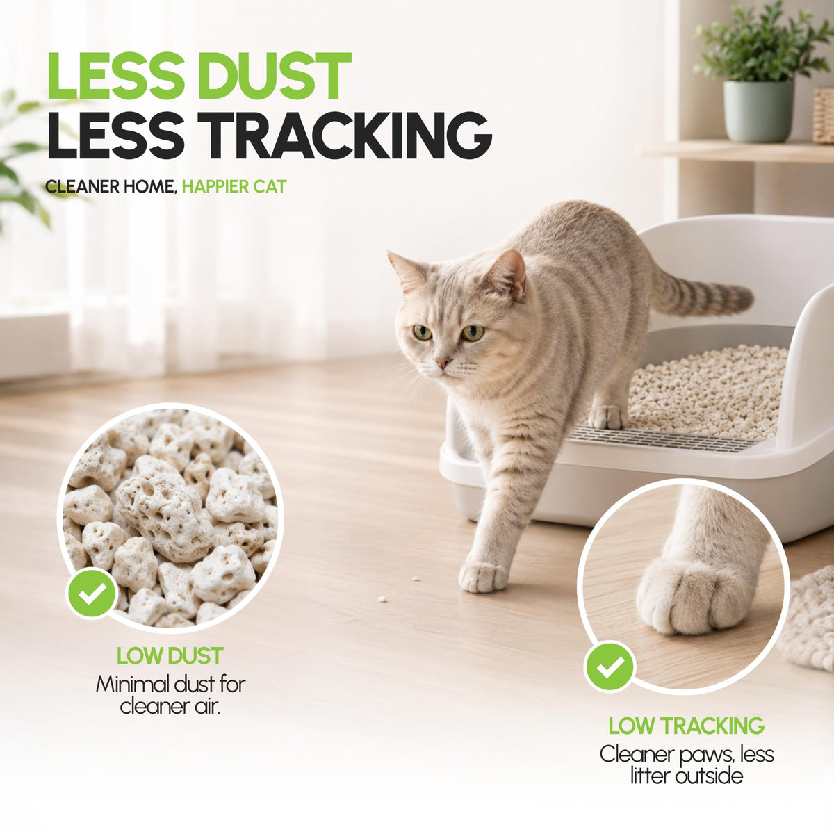 All Natural Unscented Cat Litter 8 lbs X304566