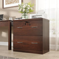 2 Drawer Wood File Cabinet with Lock C93732