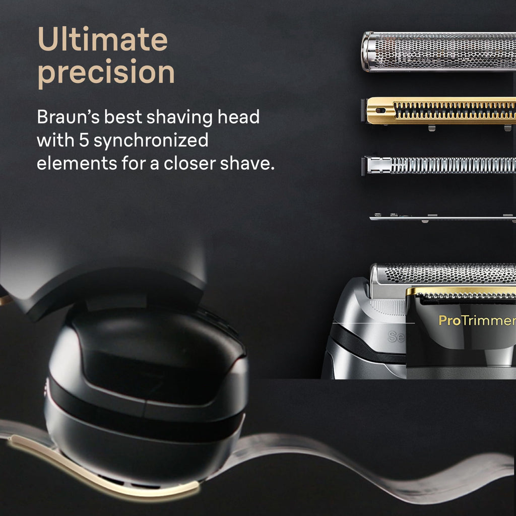 Electric Razor with 5 Shave Elements and Trimmer I904