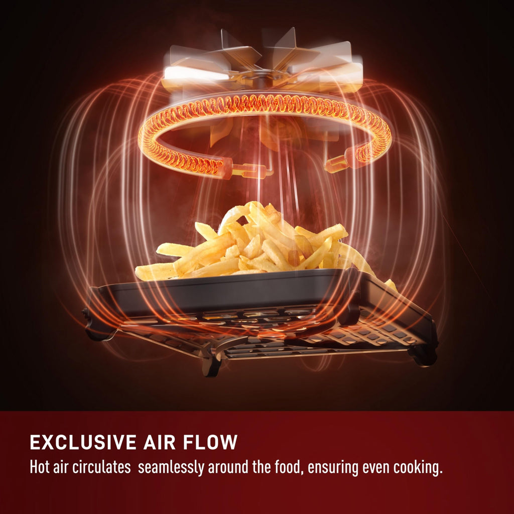 Infrared Air Fryer Toaster Oven Combo, 6 Qt Digital Touch Screen, 1550W, Black I516
