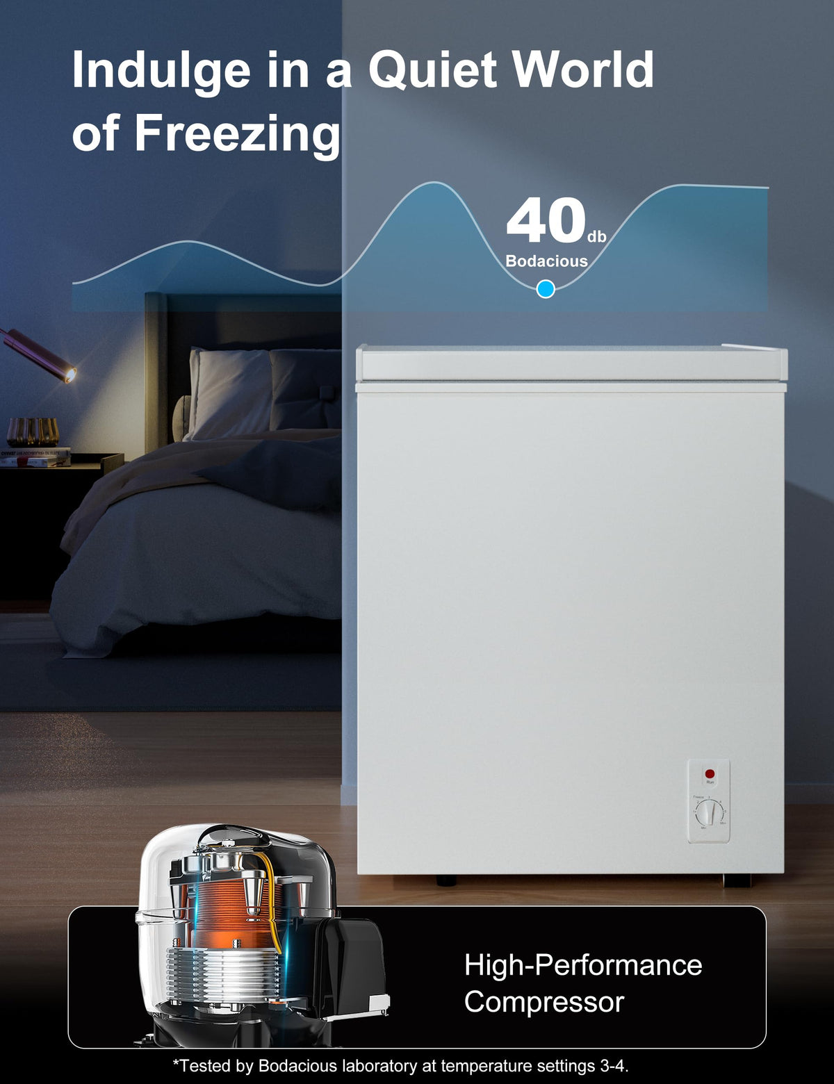 2.5 Cu.Ft White Chest Freezer X942