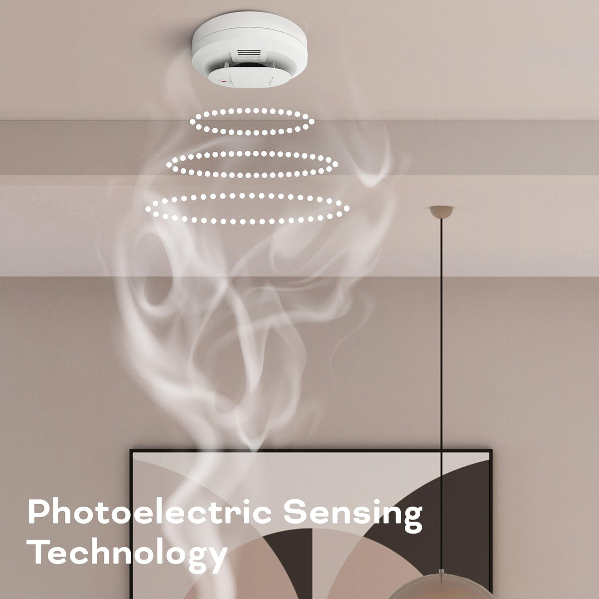 Hardwired Smoke & Carbon Monoxide Detector with Battery Backup, 2 Pack V2259