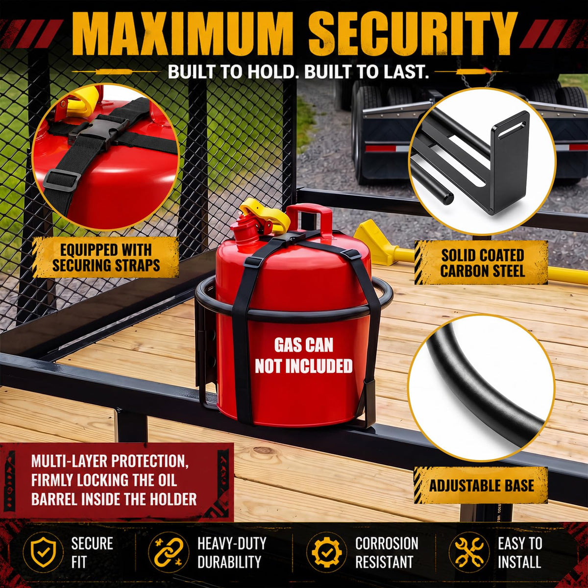 5 Gallon Gas Can Holder V5764
