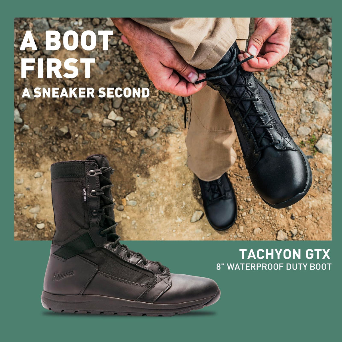 Black Waterproof Tactical Boots G4391